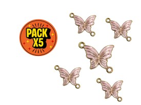 Dije Esmaltado Mariposa Lila